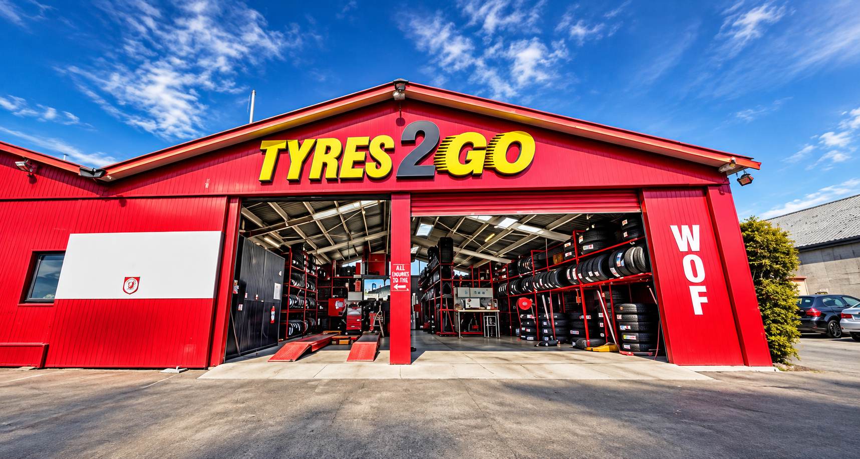 Tyres 2 Go Riccarton storefront